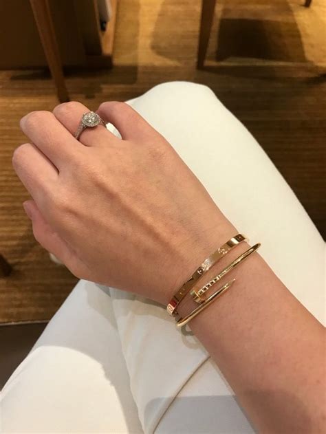 thin cartier nail bracelet